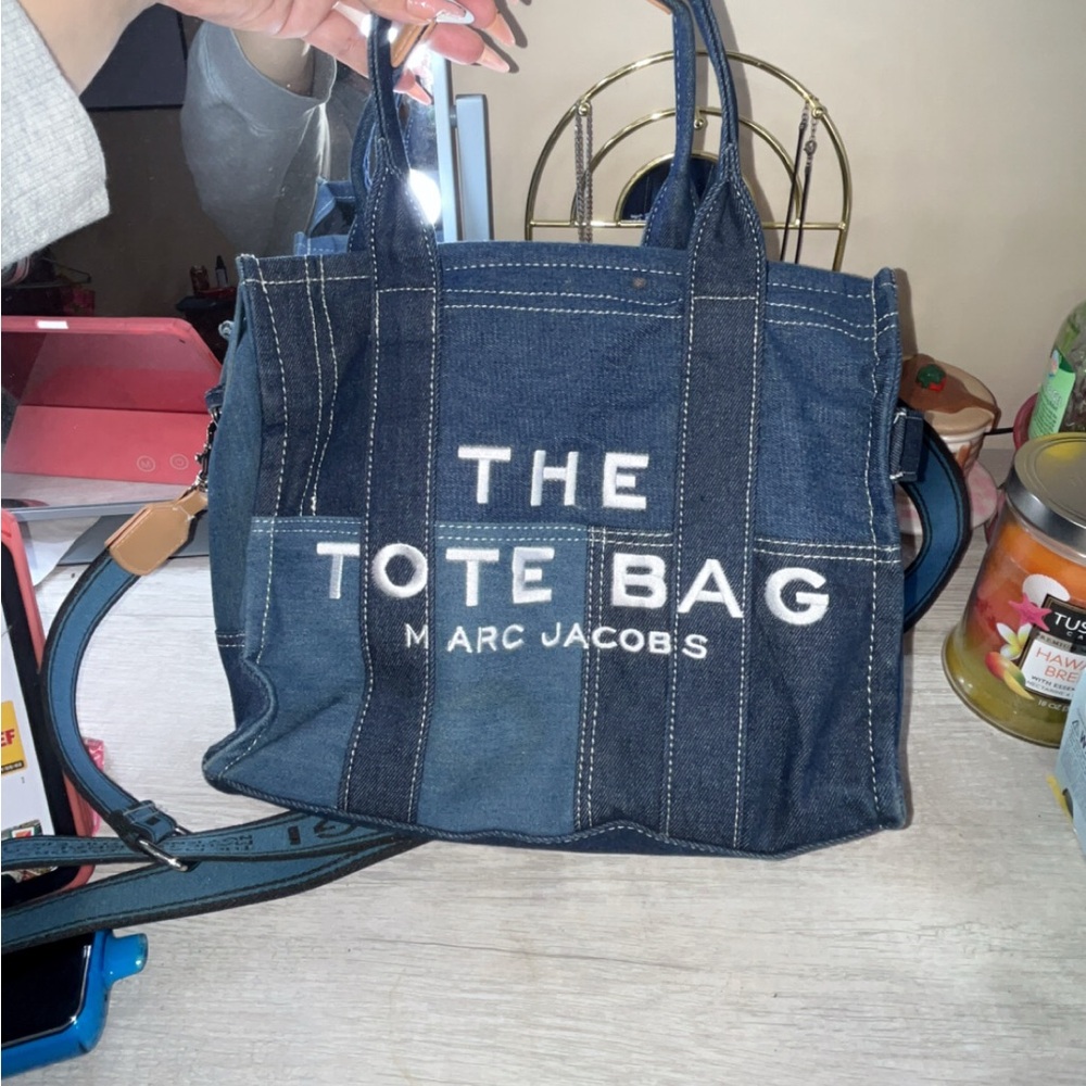 *replica* Blue Denim Tote Bag